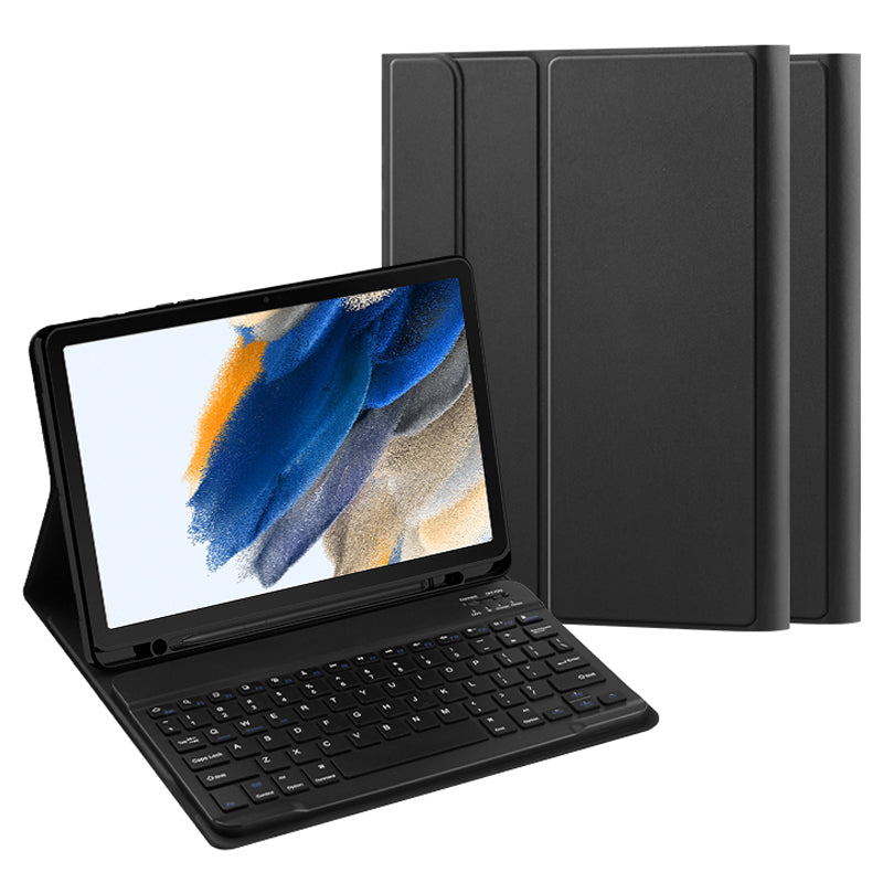 Pro Samsung Galaxy Tab A8 10.5 (2021) Bluetooth klávesnice + odnímatelné pouzdro z PU kůže se slotem pro pero (bez touchpadu) Pro Samsung Galaxy Tab A8 10.5 (2021) Bluetooth klávesnice + odnímatelné pouzdro z PU kůže se slotem pro pero (bez touchpadu)